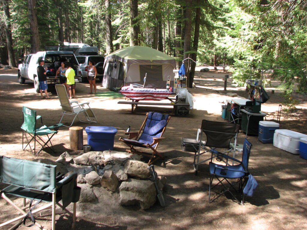 camping at shaver lake